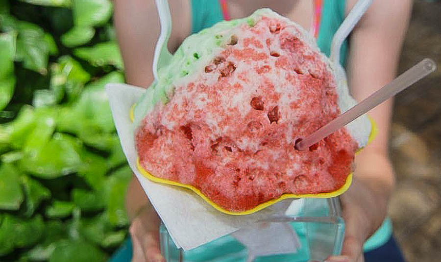 shave ice experience in Maui, Hawaii