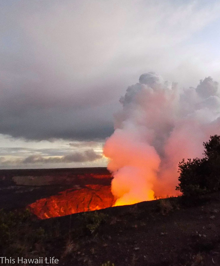 Night time visits and viewing at Volcanoes National Park a different perspective