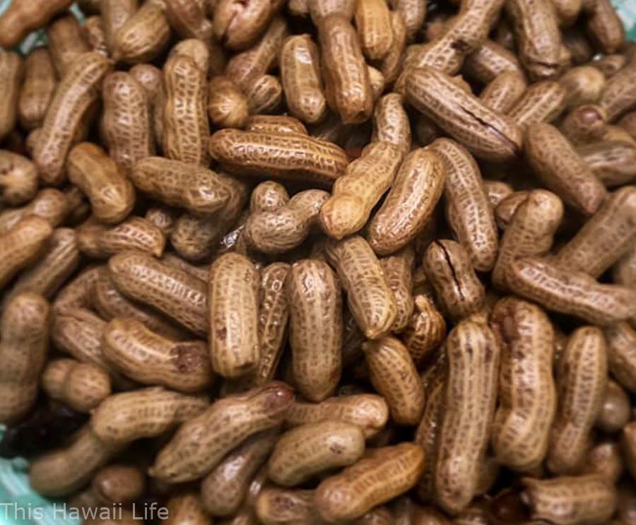 Boiled peanuts is a tasty Hawaii snack