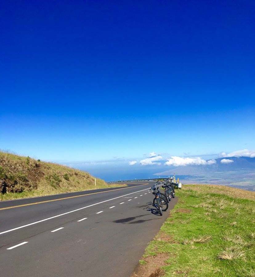 Bike down fast on an actual volcano