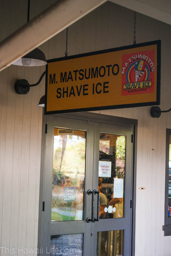 Get some Shave Ice as Matsumotos at  historic Haleiwa town