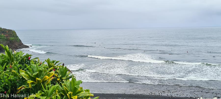Wave action at Honolii