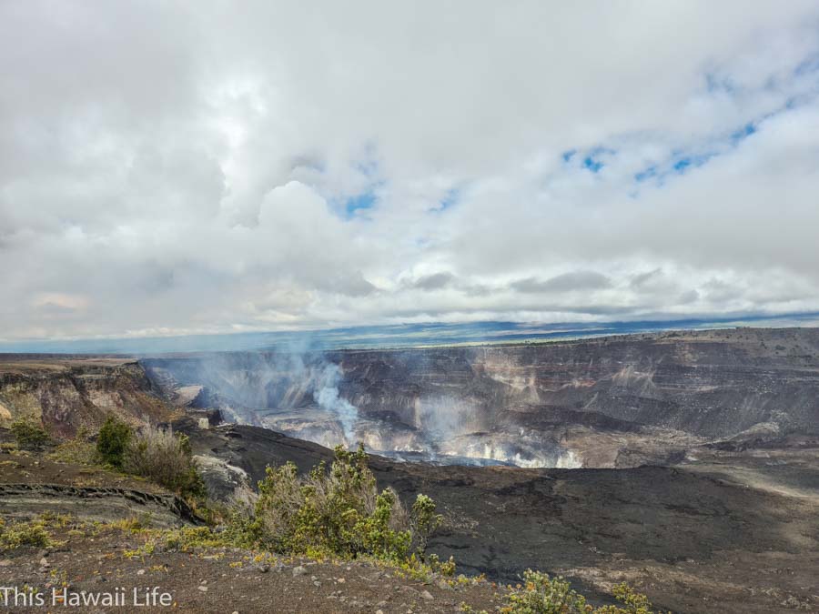 Keanakāko’i Crater face Halema'uma'u crater