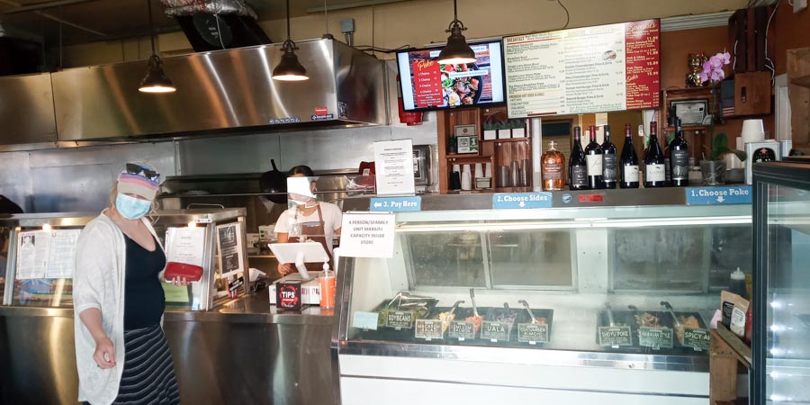  interior of Poke N Sides