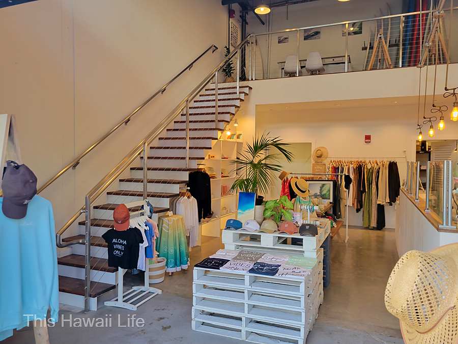 Colorful boutique stores and hip fashion shopping venues at Salt