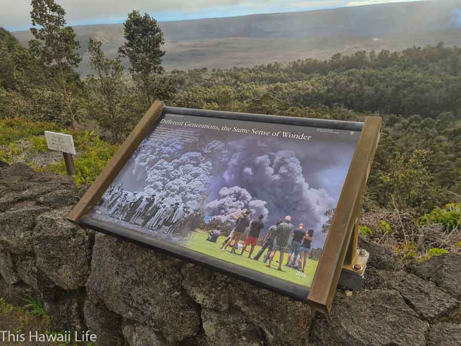 A little history on Kilauea Volcano at Hawaii Volcanoes National Park