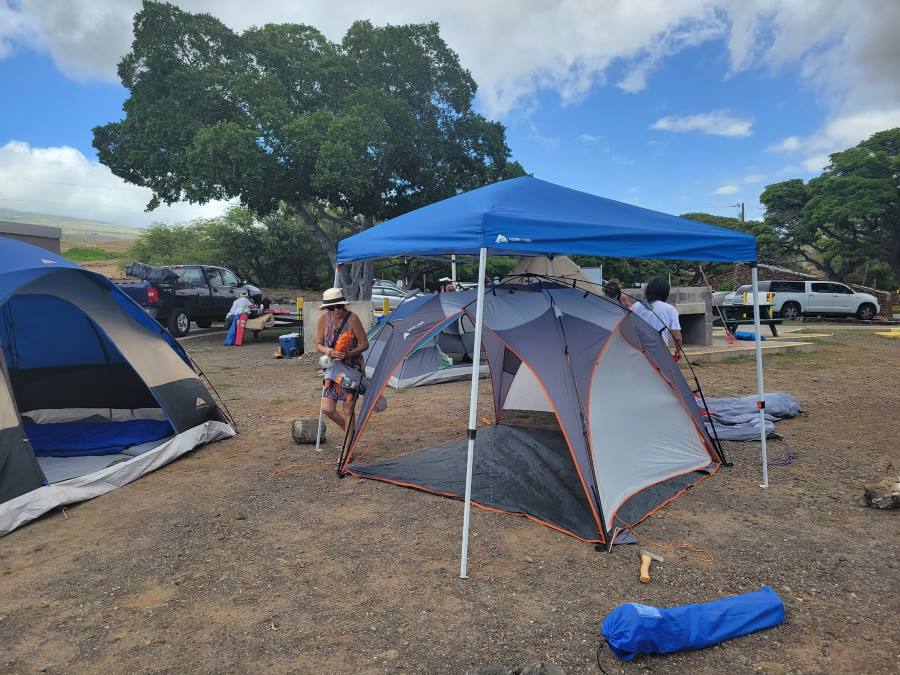 Camping at Spencer Beach Park