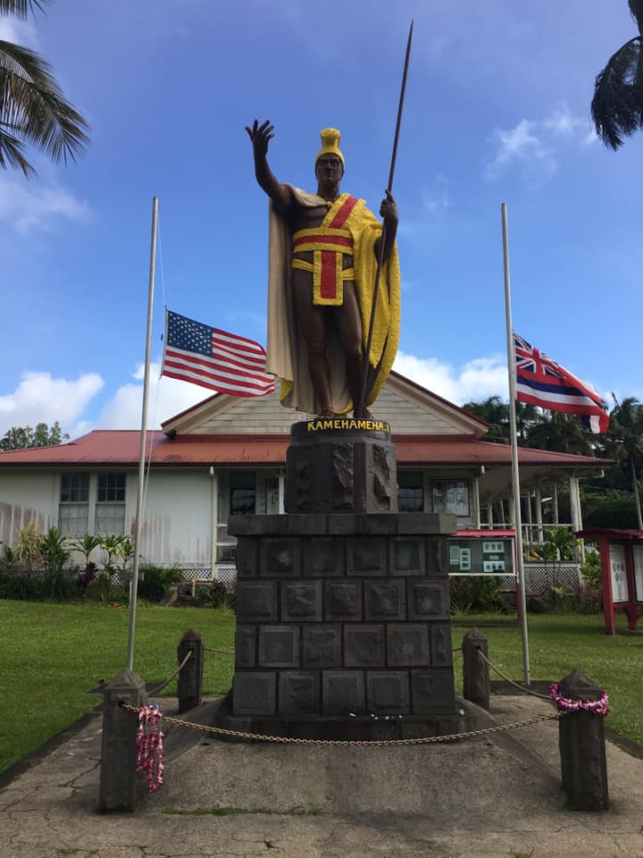 King Kamehameha in the town of Kapa'au