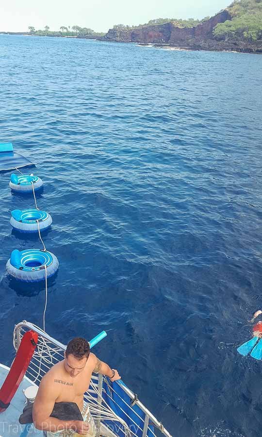 Diving around the kona coastline