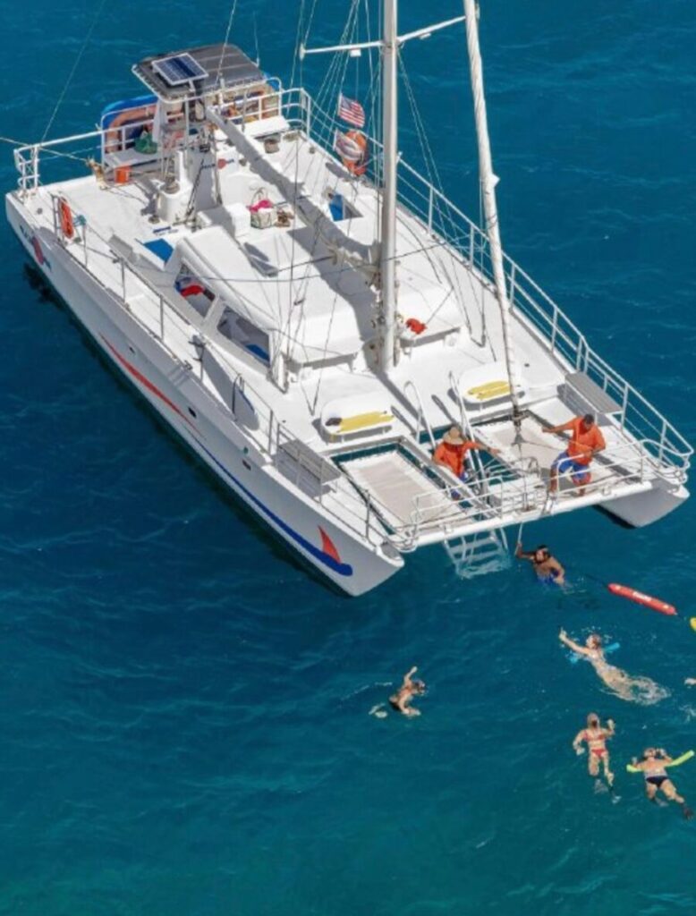 Skip the Luau and do a catamaran cruise