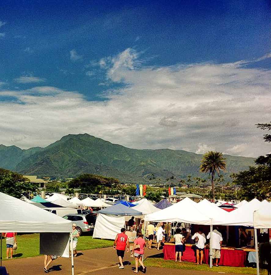 Farmers markets on Maui island, this is the main one in Kahului
