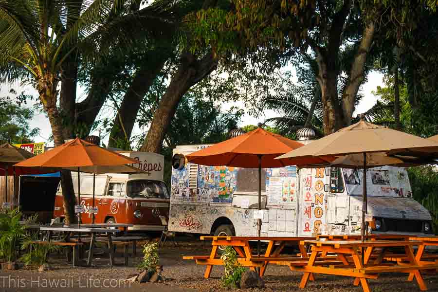 Eat at the North Shore food trucks in Oahu
