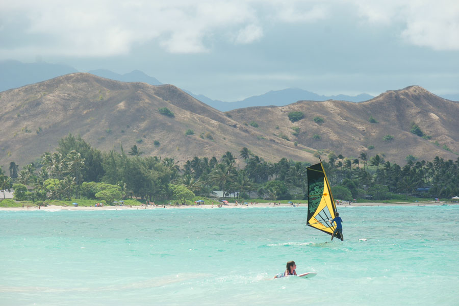 General layout of Kailua Beach Park area